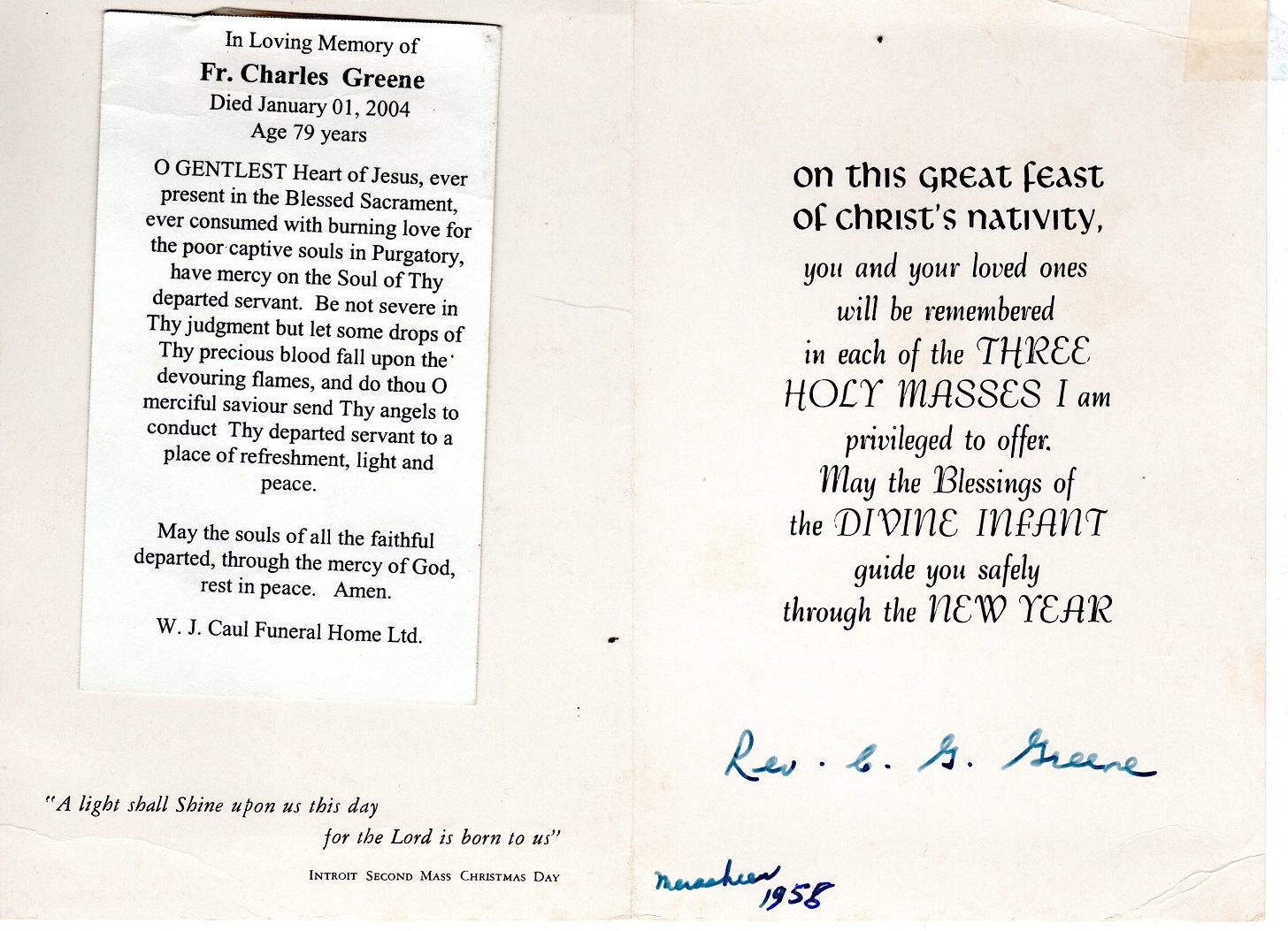 Fr Greene cards