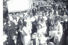 Waiting for the steamer on the government wharf in 1965.&amp;nbsp; Obviously a big event with so many people and must be a Sunday with everyone wearing their best. Note the light poles to the left of Ron Pitcher by Kevin Pomroy's truck.&amp;nbsp; Some of the people include Billy Houlihan, Margaret Wilson, Jimmy Wilson, Bill &amp;amp; Theresa Pomroy, Sister Ida, Mrs. Charlie Pittman, Sister Nellie, Pearl Best, Doris Pomroy.&amp;nbsp;