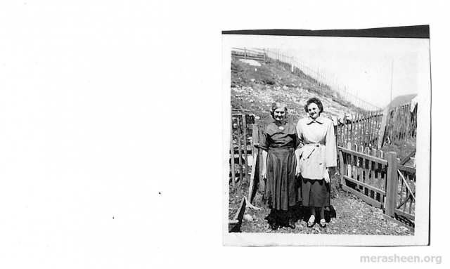 Mrs. Ellen Fulford and Ethel Moore in the Island Cove