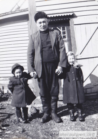 Joey Pitcher with granddaughters Gertie and Lucy Ennis