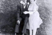 William and Kathleen (Ennis) Pomroy taken on Bill and Leona (Pomroy) Fulford's wedding day.