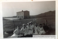 Madonna Rose, Lucy Ennis, Betty Ennis, Laura Hennessey, Nora Pearson, Monica Houlihan, Bernice Fulford and Margaret Ennis working at plant c1962