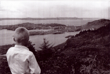 20 View from the Long Point Hill with a young Basil Rose c1965